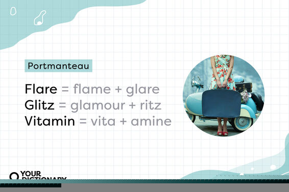 Woman Holding Suitcase With Portmanteaus Examples